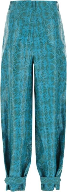 Rotate Birger Christensen Wijde broek Blauw Dames