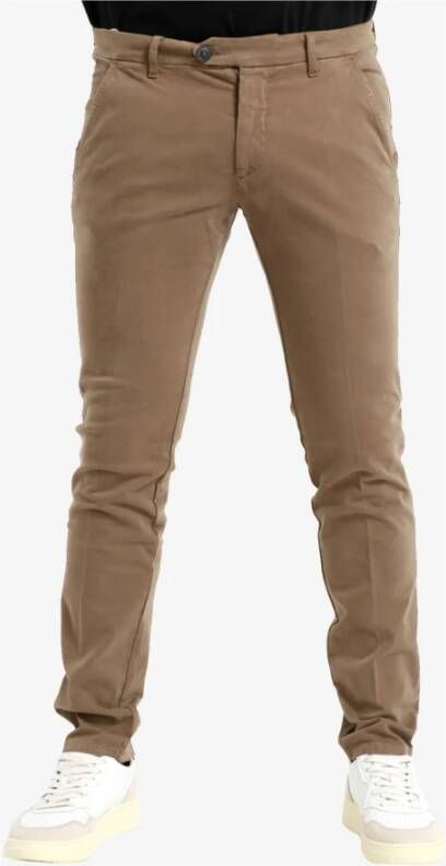 Roy Roger's Beige Winter Gabardine Broek Beige Heren