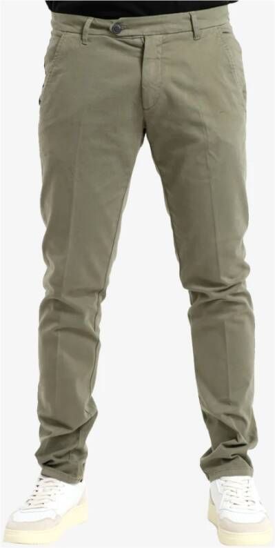 Roy Roger's Groene Winter Gabardine Broek Groen Heren
