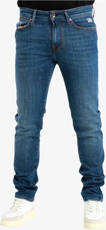 Roy Roger's Slim Fit Denim Jeans met Medium Wassing Blauw Heren