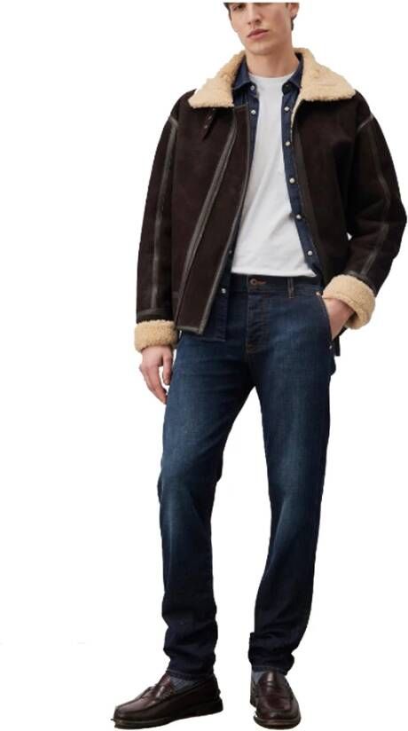 Roy Roger's Slim Fit Donkerblauwe Denim Jeans Blauw Heren