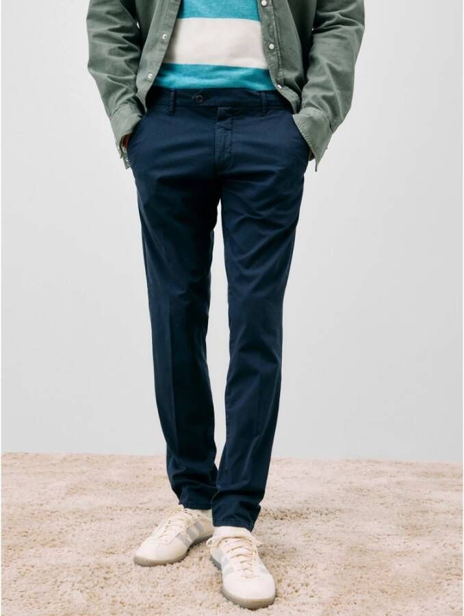 Roy Roger's Slim-fit Trousers Blauw Heren