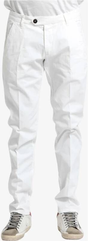 Roy Roger's Slim-fit Trousers Wit Heren