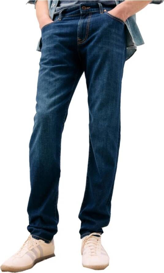 Roy Roger's Straight Jeans Blauw Heren