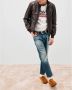 Roy Roger's Straight Jeans Blauw Heren - Thumbnail 2