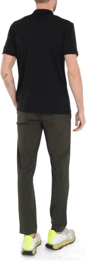 RRD Zwarte technische stof Macro Polo Shirt Zwart Heren