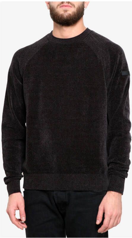RRD Elegante Crew Neck Sweaters Zwart Heren