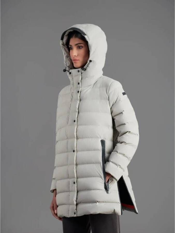 RRD Tubular Down Jacket met Rits White Dames