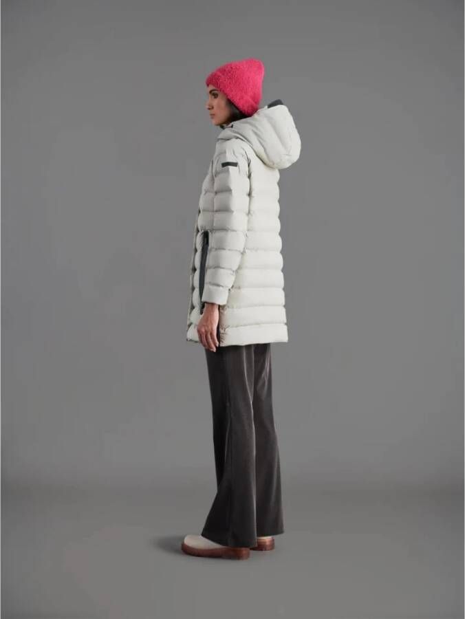 RRD Tubular Down Jacket met Rits White Dames