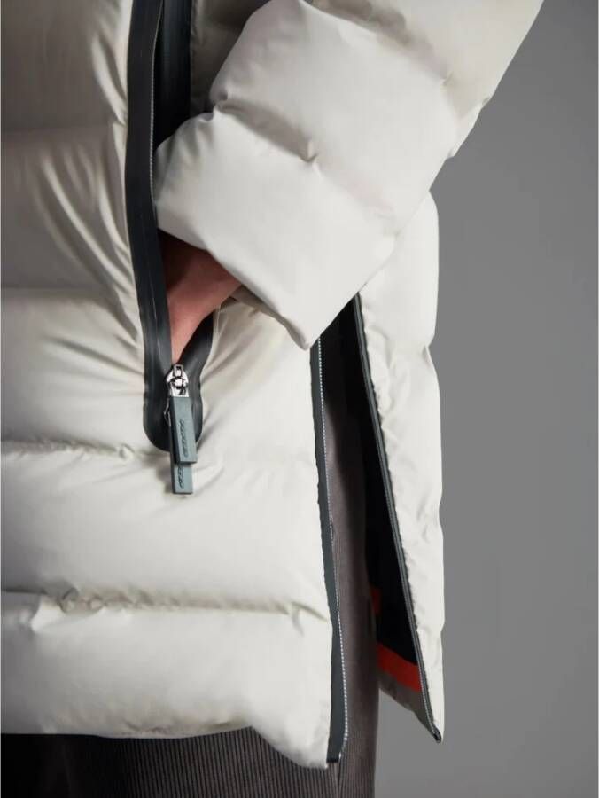 RRD Tubular Down Jacket met Rits White Dames