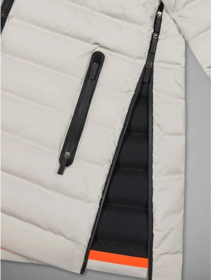 RRD Tubular Down Jacket met Rits White Dames