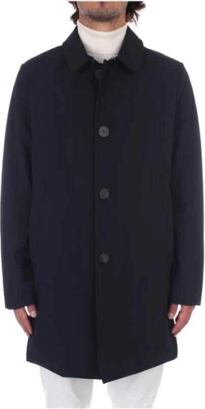 RRD Donkerblauwe Stretch Technische Trenchcoat Blue Heren