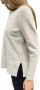 RRD V-Hals Chenille Trui Beige Dames - Thumbnail 1