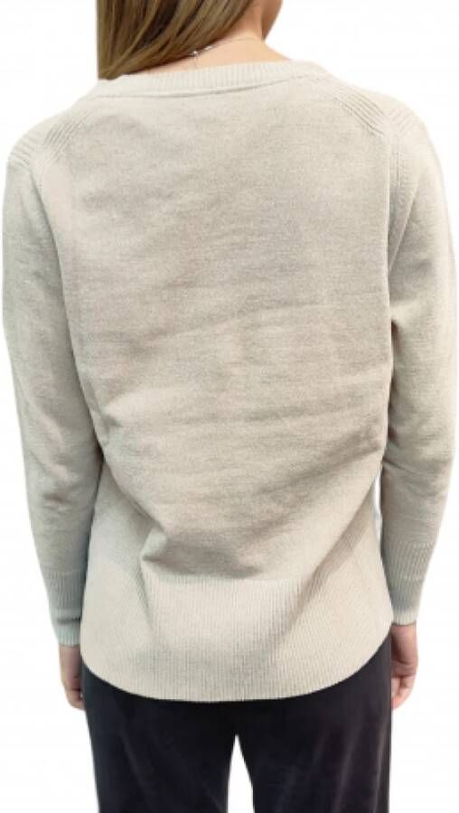 RRD V-Hals Chenille Trui Beige Dames