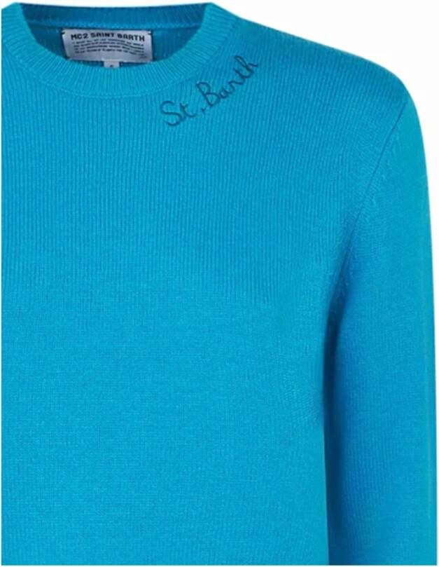Saint Barth Knitwear Blauw Dames