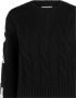 MC2 Saint Barth Zwarte Sweaters met Jacquard Print Black Dames - Thumbnail 2