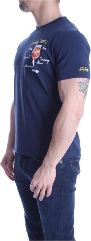 Saint Barth T-Shirts Blauw Heren