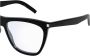 Saint Laurent Stijlvolle zwarte optische monturen voor vrouwen Black Dames - Thumbnail 3