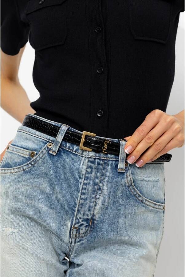Saint Laurent Belts Zwart Dames