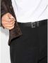 Saint Laurent Stijlvol Zilver Logo Riem Zwart Heren - Thumbnail 2