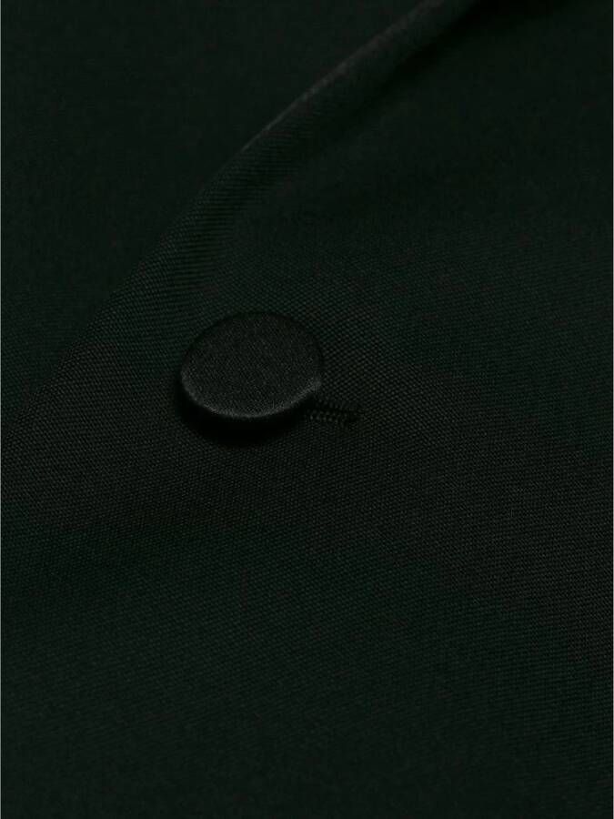 Saint Laurent Tube Tuxedo Jacket In Grain De Poudre Zwart Dames
