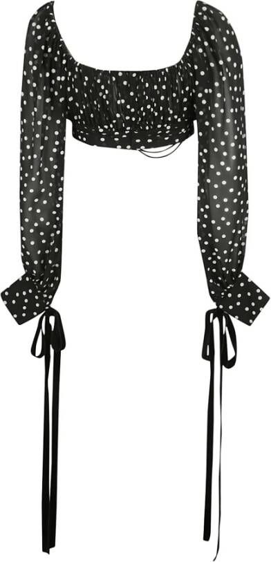Saint Laurent Upgrade Jouw Garderobe met deze Prachtige Zwarte Krijt Top Zwart Dames