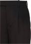 Saint Laurent Zwarte Zijden Broek met Plooien Zwart Dames - Thumbnail 2