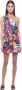 Saint Laurent Asymmetrische Jurk met Bloemenprint Meerkleurig Dames - Thumbnail 2