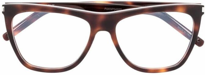 Saint Laurent Glasses Bruin Dames