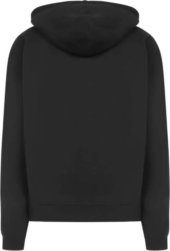 Saint Laurent Comfortabele Zwarte Hoodie met Versleten Effecten Zwart Dames