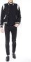 Saint Laurent Zwart Wit Teddy Jack met 2 Strepen Black Heren - Thumbnail 2