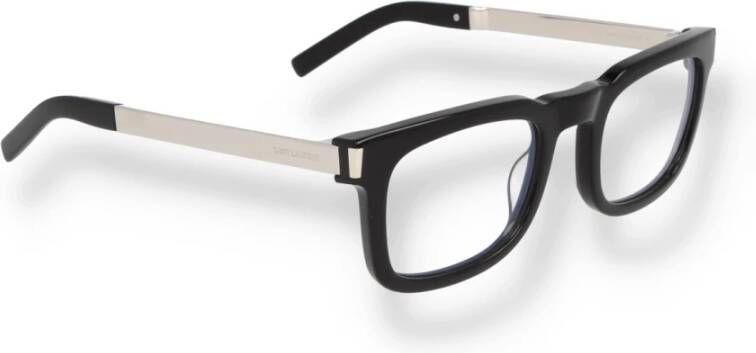 Saint Laurent Rechthoekige Vierkante Acetaatbril Black Unisex