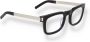 Saint Laurent Rechthoekige Vierkante Acetaatbril Black Unisex - Thumbnail 2