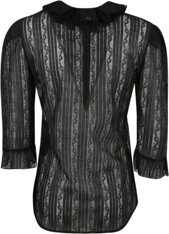 Saint Laurent Upgrade Jouw Garderobe met deze Stijlvolle Blouse Zwart Dames