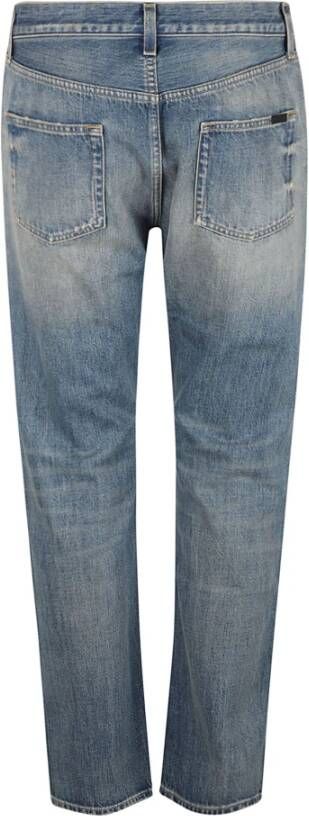 Saint Laurent Slim-fit Jeans voor Heren Blauw Heren