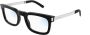 Saint Laurent Rechthoekige Vierkante Acetaatbril Black Unisex - Thumbnail 4
