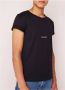 Saint Laurent Zwarte katoenen T-shirt met ronde hals en Rive Gauche logo Black Heren - Thumbnail 2