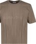 Saint Laurent Omgekeerd Logo Print Katoenen T-shirt Brown Heren - Thumbnail 2