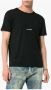 Saint Laurent Zwarte katoenen T-shirt met ronde hals en Rive Gauche logo Black Heren - Thumbnail 3