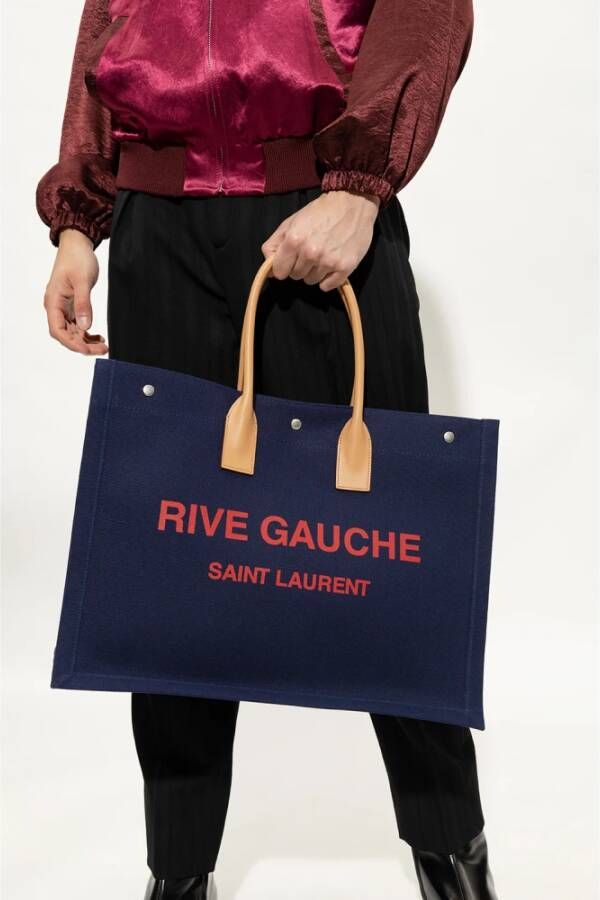Saint Laurent Tote Bags Blauw Heren