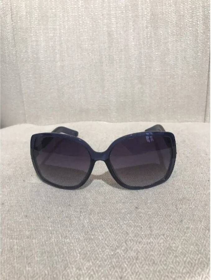 Saint Laurent Vintage Pre-owned Acetate sunglasses Paars Dames