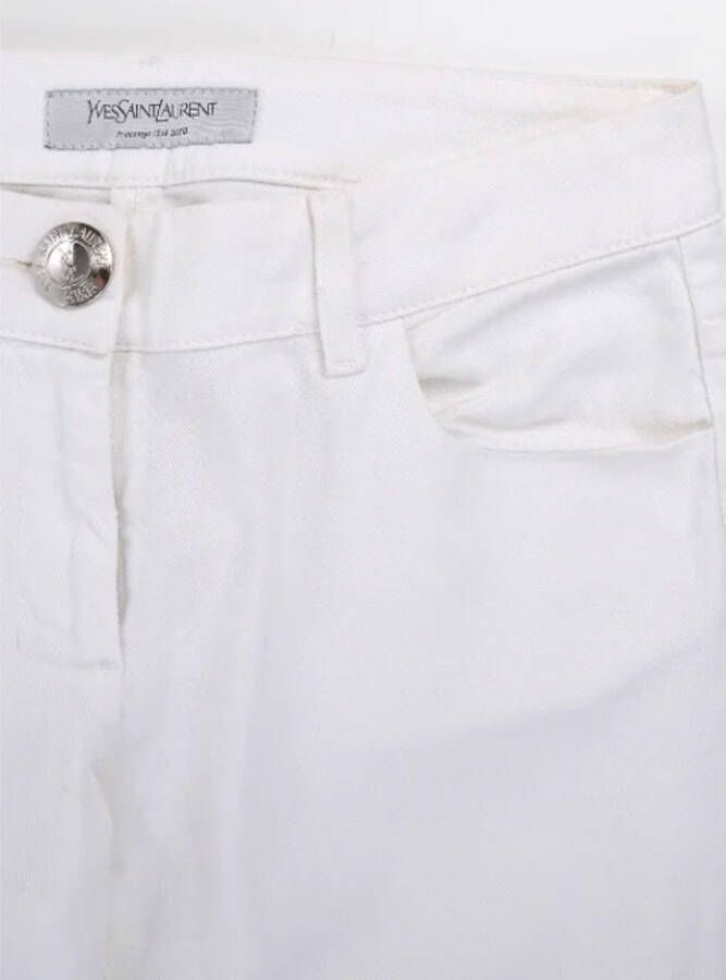 Saint Laurent Vintage Tweedehands jeans Wit Dames