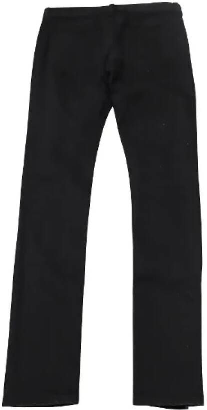 Saint Laurent Vintage Pre-owned Cotton jeans Zwart Dames