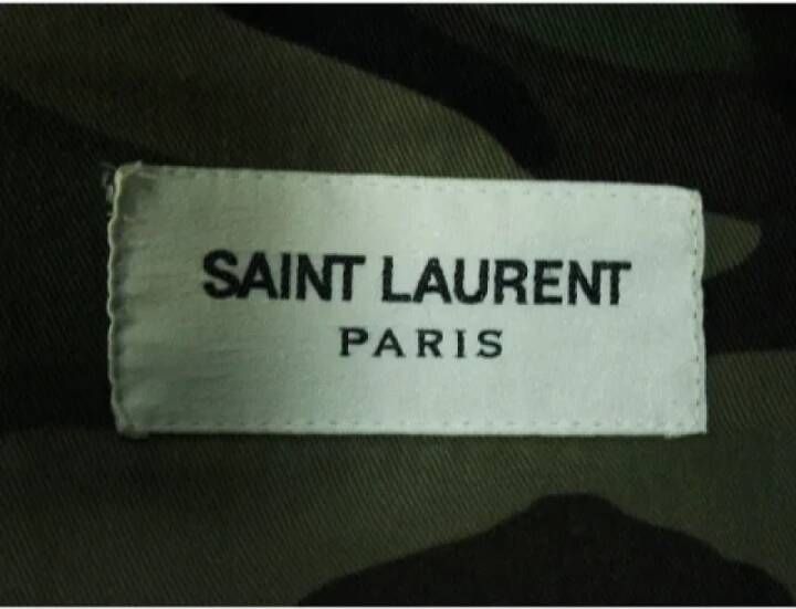 Saint Laurent Vintage Pre-owned Cotton outerwear Meerkleurig Dames