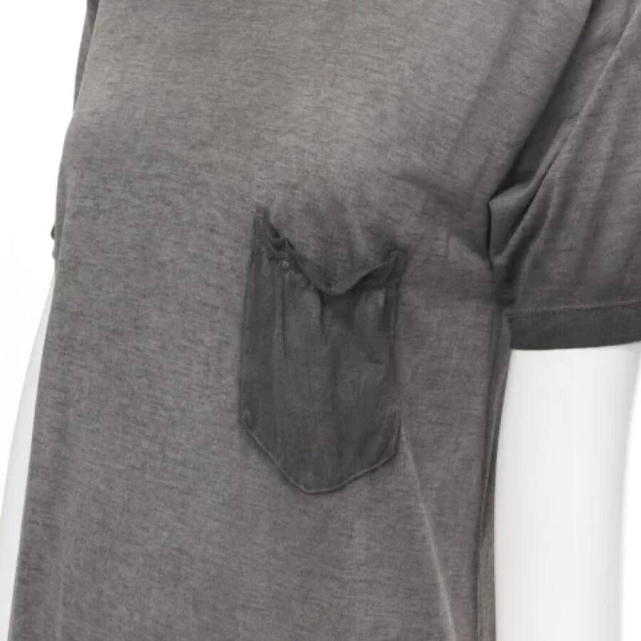 Saint Laurent Vintage Pre-owned Cotton tops Gray Dames