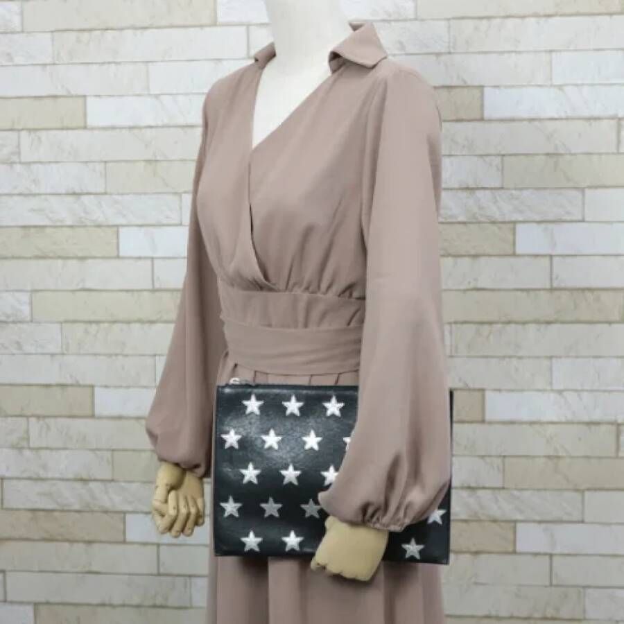 Saint Laurent Vintage Pre-owned Fabric handbags Zwart Dames