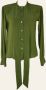Saint Laurent Vintage Pre-owned Fabric tops Groen Dames - Thumbnail 2
