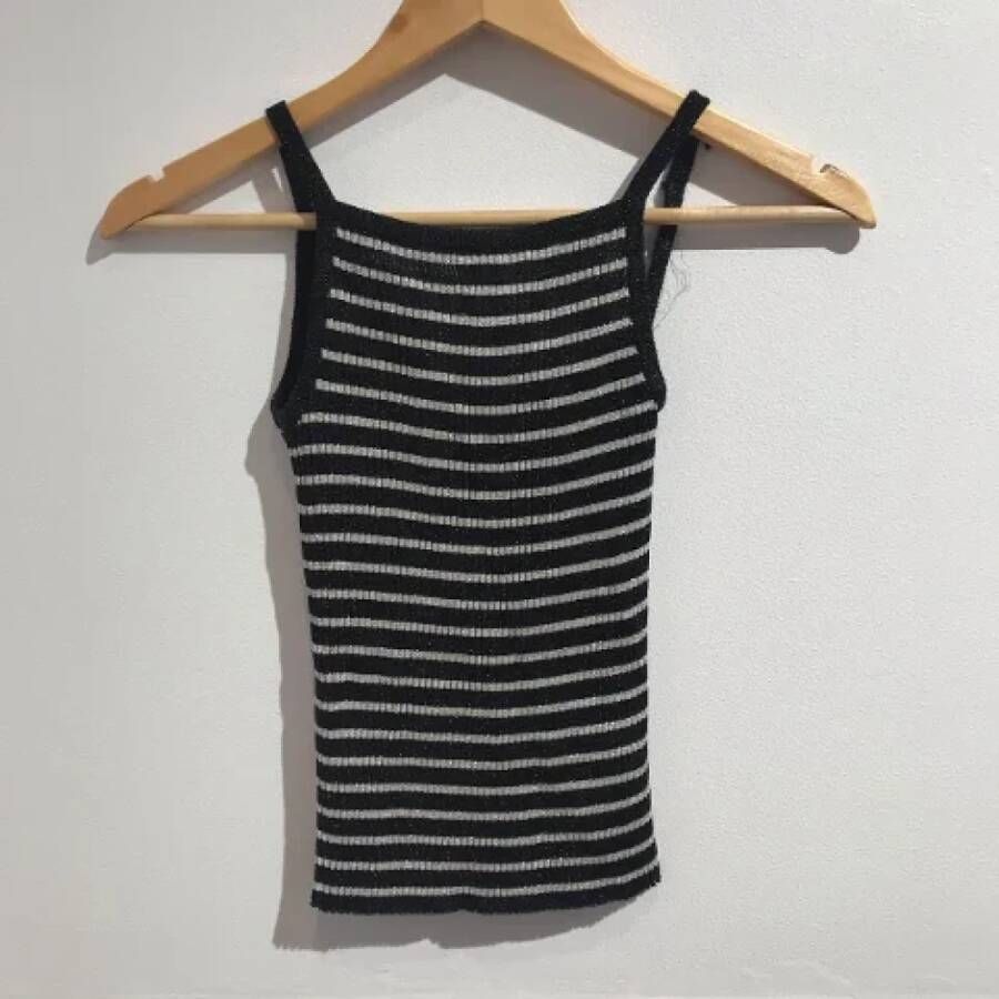 Saint Laurent Vintage Pre-owned Fabric tops Zwart Dames
