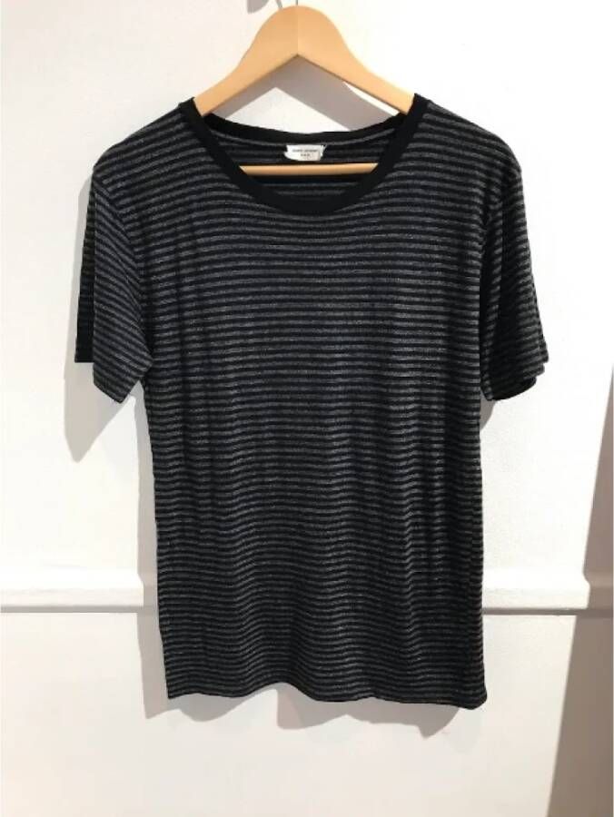 Saint Laurent Vintage Pre-owned Fabric tops Zwart Dames