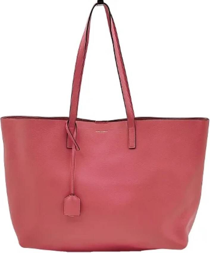 Saint Laurent Vintage Pre-owned Leather handbags Roze Dames
